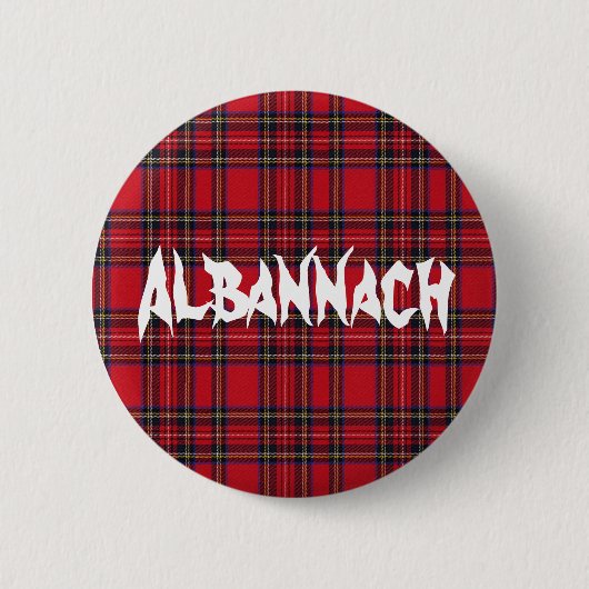 Albannach Tartan Button Badge (Voorkant)