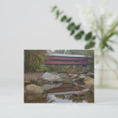 Albany Bridge, net buiten de Kancamagus Briefkaart (Staand voorkant)