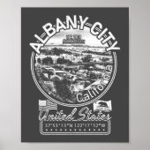 ALBANY CALIFORNIA  - STAD ALBANY CA POSTER (Voorkant)