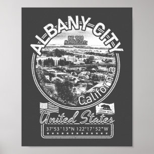 ALBANY CALIFORNIA  - STAD ALBANY CA POSTER