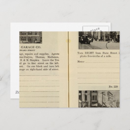 Albany Garage, Albany Briefkaart (Voorkant / Achterkant)