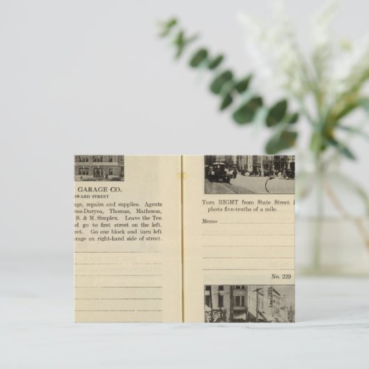 Albany Garage, Albany Briefkaart (Staand voorkant)