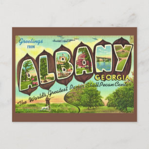Albany Georgia Antieke Ansichtkaart Briefkaart