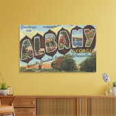 Albany, Georgia - Grote letterscènes Canvas Afdruk (Insitu (Woonkamer))