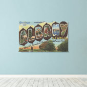 Albany, Georgia - Grote letterscènes Canvas Afdruk (Insitu (Houten vloer))