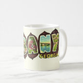 Albany Georgia Vintage Postcard Koffiemok (Voorkant rechts)