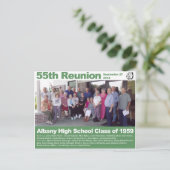Albany High School Class of 1959 — 55th Reunion Briefkaart (Staand voorkant)
