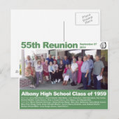 Albany High School Class of 1959 — 55th Reunion Briefkaart (Voorkant / Achterkant)