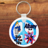 Albany Kinderen van de 70's sleutelhanger blauw (Voorkant)