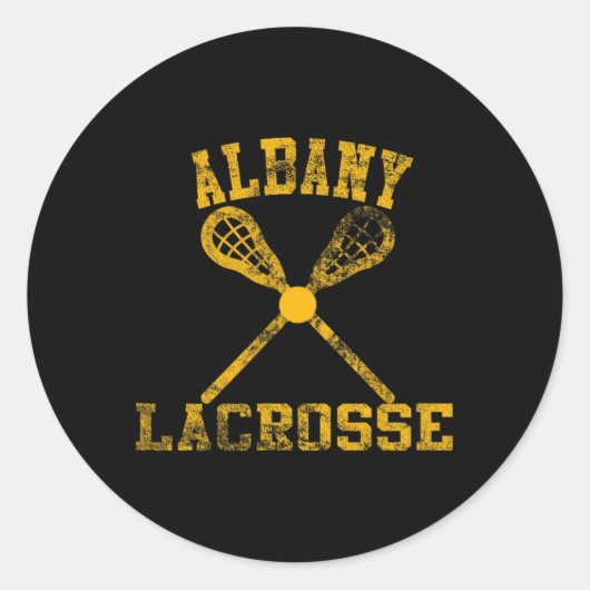  Albany Lacrosse Ronde Sticker (Voorkant)