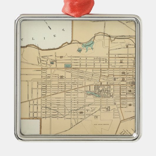 Albany Metalen Ornament (Voorkant)
