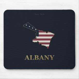 Albany New York Amerikaanse Silhouette Muismat