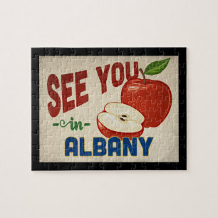 Albany New York Apple - Vintage Travel Legpuzzel