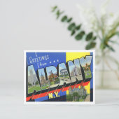 Albany, New York  Big Letters Briefkaart (Staand voorkant)