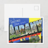 Albany, New York  Big Letters Briefkaart (Voorkant / Achterkant)