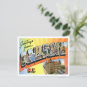 Albany, New York Big Letters Briefkaart (Staand voorkant)