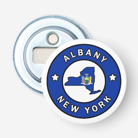 Albany New York Button Flesopener (Voorkant)