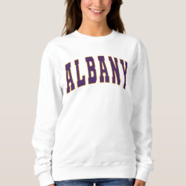 Albany New York  College Style Sweatshirt