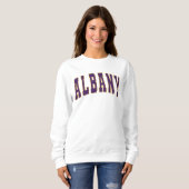 Albany New York  College Style Sweatshirt (Voorkant volledig)