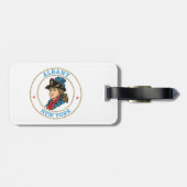 Albany New York Colonial Bagagelabel (Achterkant horizontaal)