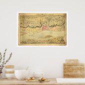 Albany New York Early Map 1758 Poster (Keuken)