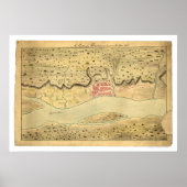 Albany New York Early Map 1758 Poster (Voorkant)