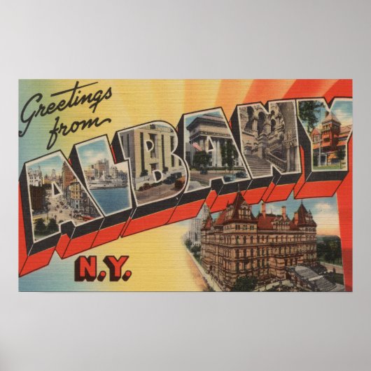 Albany, New York - grote letterscènes 2 Poster (Voorkant)