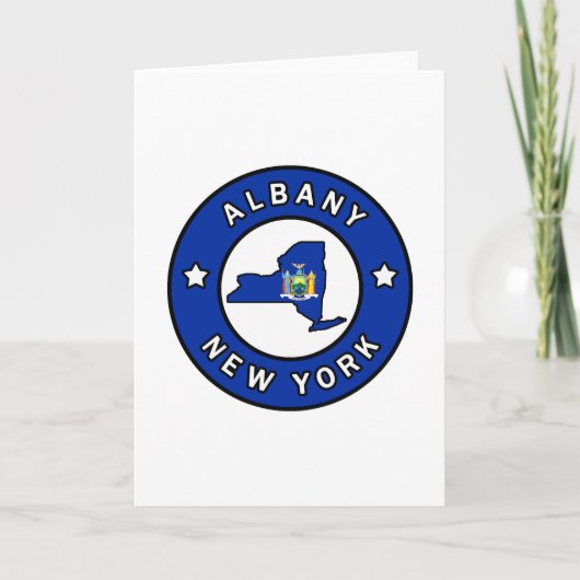 Albany New York Kaart (Voorkant)