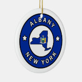 Albany New York Keramisch Ornament (Rechts)