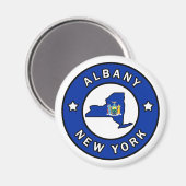 Albany New York Magneet (Voorkant / Achterkant)