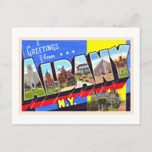 Albany New York NY  groot Briefkaart