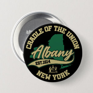 Albany, New York Ronde Button 7,6 Cm