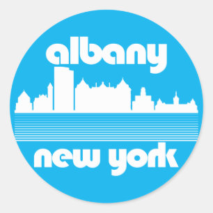 Albany New York Ronde Sticker