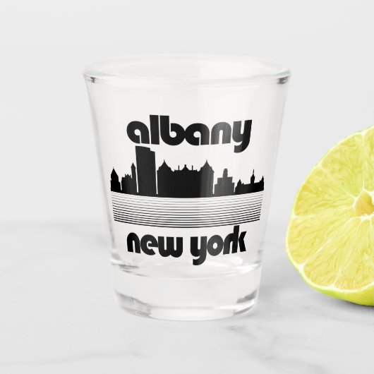 Albany New York Shot Glas (Voorkant)