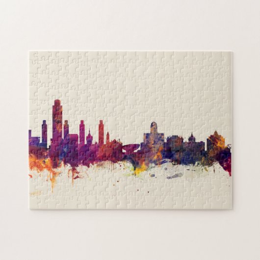 Albany New York Skyline Legpuzzel (Horizontaal)