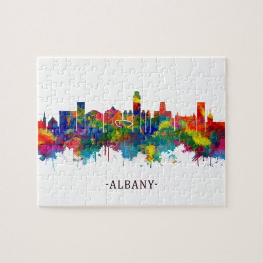 Albany New York Skyline Legpuzzel (Horizontaal)