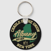 Albany, New York Sleutelhanger (Achterkant)