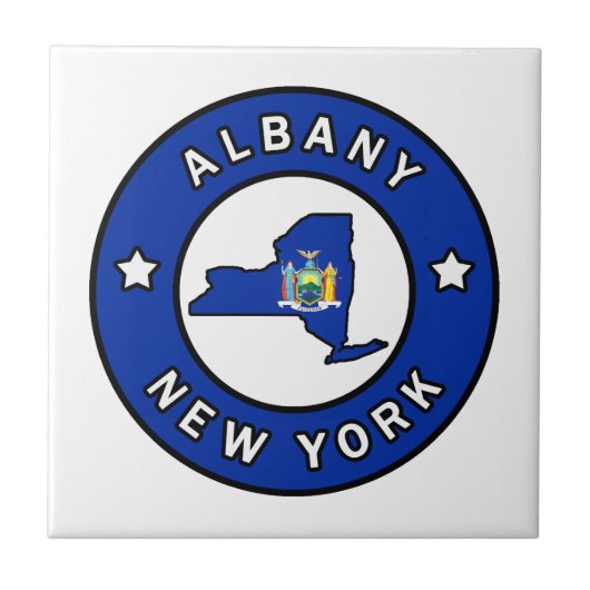 Albany New York Tegeltje (Voorkant)