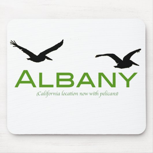 Albany, nu met pelikanen muismat (Voorkant)