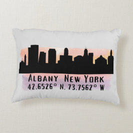 Albany NY City Skyline Accent Kussen