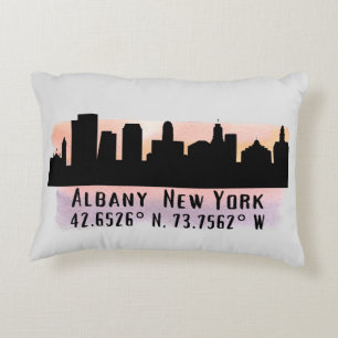 Albany NY City Skyline Accent Kussen