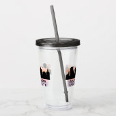 Albany NY City Skyline Acryl Drinkbeker (Links)