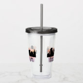 Albany NY City Skyline Acryl Drinkbeker (Rechts)