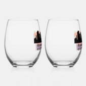 Albany NY City Skyline Beer Wijnglas Zonder Voet (Rechts)