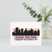 Albany NY City Skyline Briefkaart (Staand voorkant)
