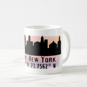 Albany NY City Skyline Koffiemok