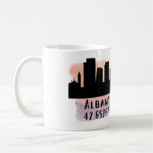 Albany NY City Skyline Koffiemok (Links)