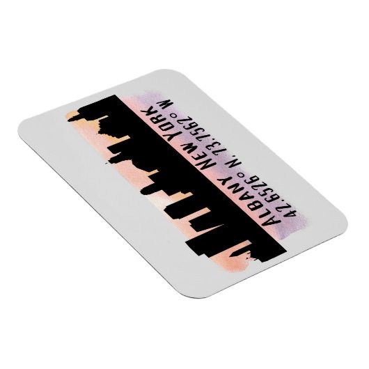 Albany NY City Skyline Magneet (Rechterzijde)