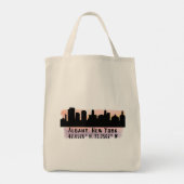 Albany NY City Skyline Tote Bag (Achterkant)
