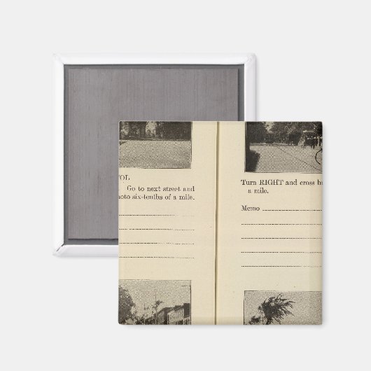 Albany, NY Magneet (Voorkant / Achterkant)